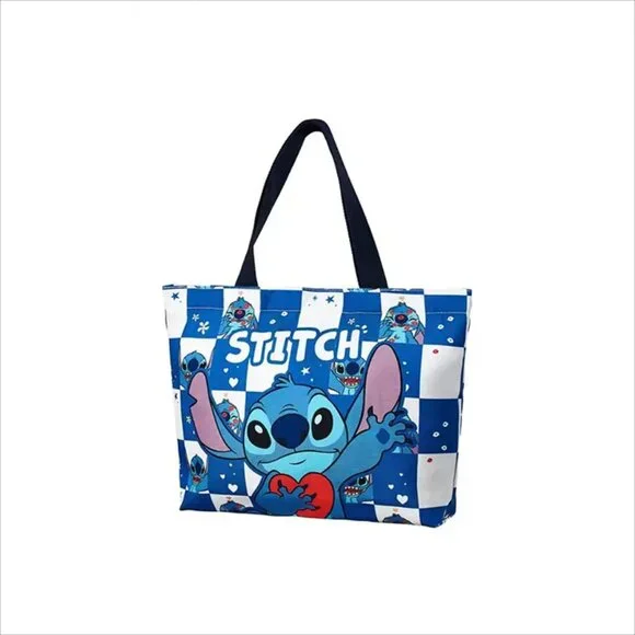 Disney Stitch Print Shoulder Bag, Large Capacity - NEW - 11.81 in L x 16.53  W - Picture 3 of 4